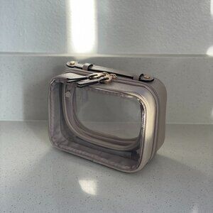 NEW Calpak Small Clear Cosmetics Case - “Stone”